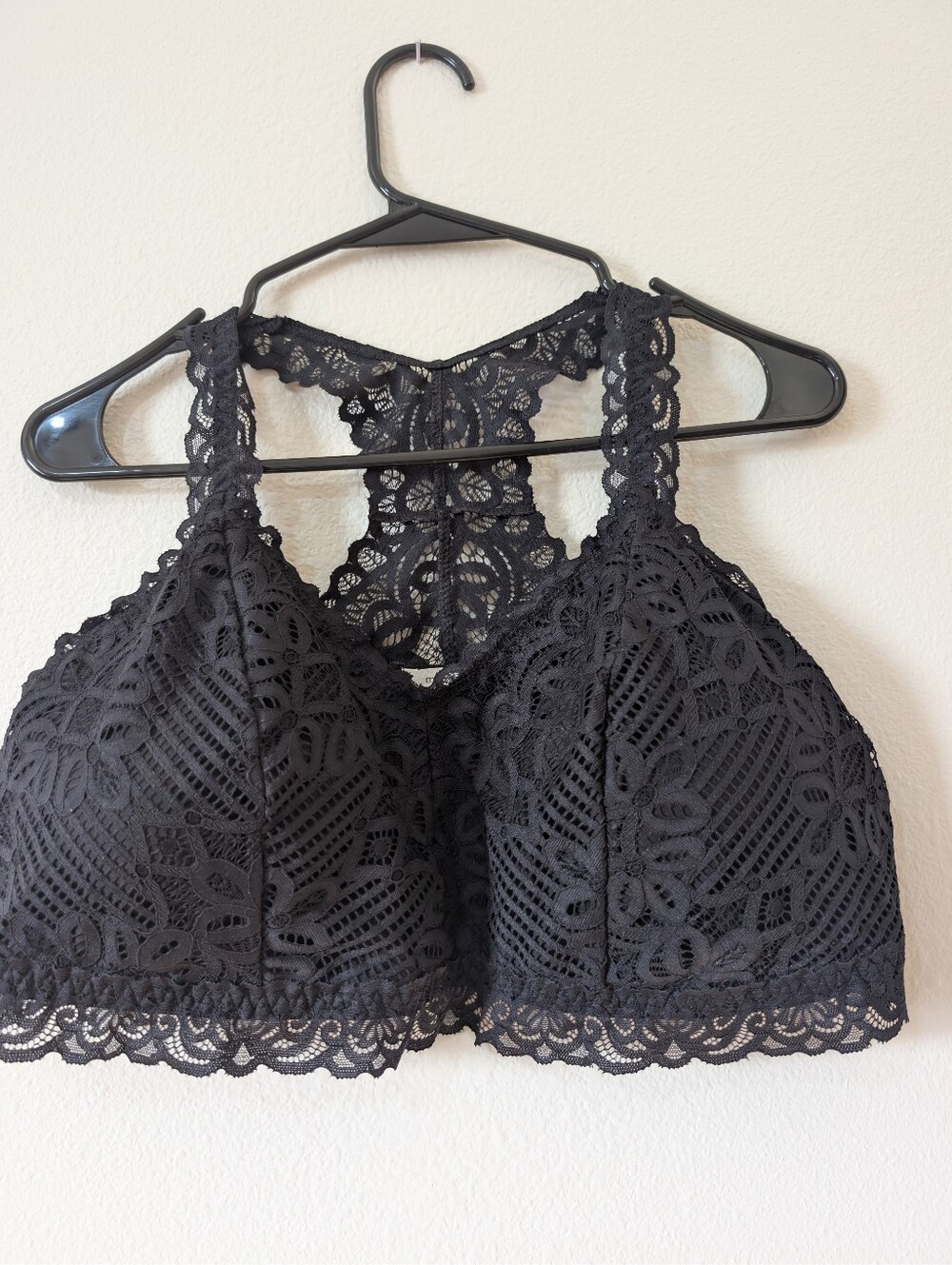 Maurices Black Lace Trim Bralette